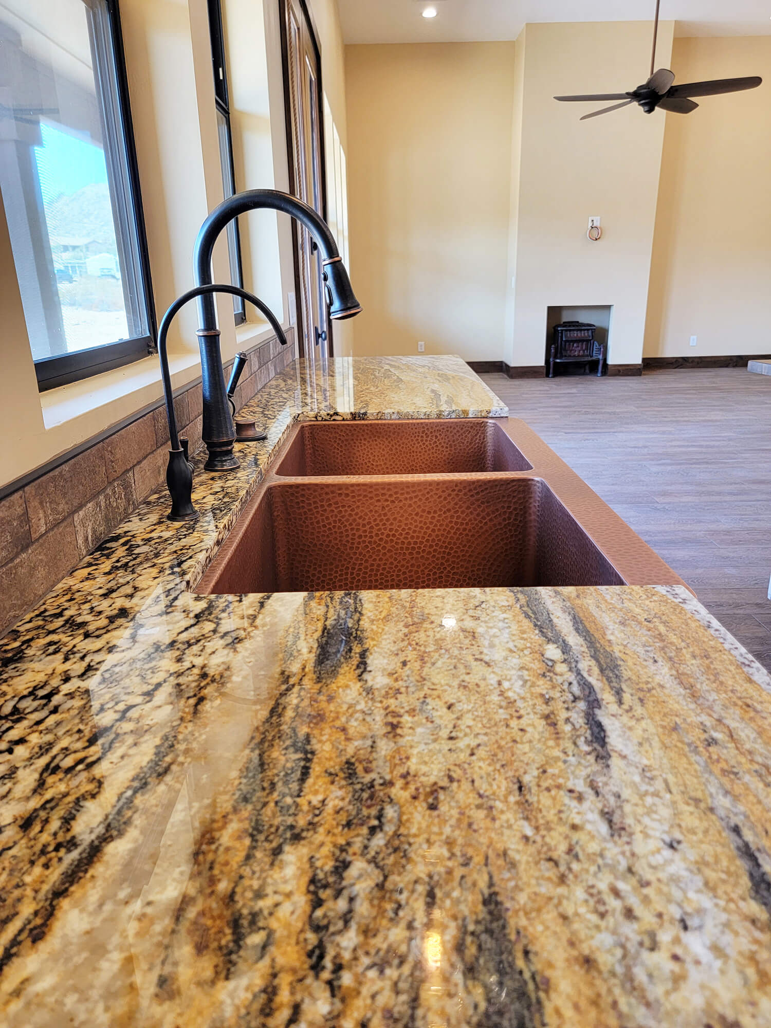 Custom counters in custom home, built by Resurrection Builders in the Queen Creek AZ area.