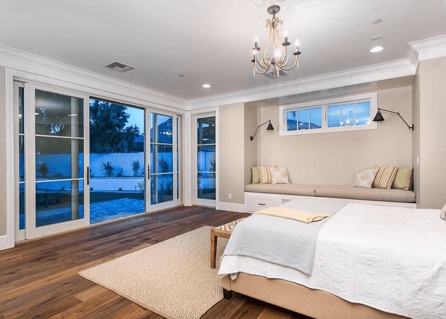 Master bedroom designed and custom built luxury homes by Resurrection Builders in Gilbert AZ